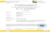 ASLAN Selbstklebefolien GmbH · 2018. 10. 12. · 20150405/02 20150405/03 Parameter Parameter MPA Dresden GmbH Prüfergebnisse Test results Prüfverfahren Test method DIN EN 13823.2015-02