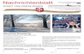 Nachrichtenblatt - Holzgerlingen...KW 51 (20. Dezember 2019) erscheint. die erste ausgabe des Jahres 2020 wird in der KW 2 (10. Januar 2020) gedruckt und verteilt. Wir wünschen ihnen