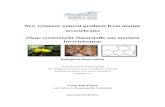 New cytotoxic natural products from marine invertebrates (Neue … · Polycarpa aurata From the crude extract of the ascidian Polycarpa aurata six compounds were isolated, two of