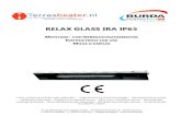 RELAX GLASS IRA IP65 - Terrasheater · 2020. 8. 6. · bitte lesen Sie folgende Hinweise vor Inbetriebnahme aufmerksam durch. ... elektrischen Geräten zu spielen! ... 230/240 Volt