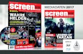 MEDIADATEN 2017 - SCREEN MAGAZINscreen-magazin.de/wp-content/uploads/2014/09/...SCREEN MAGAZIN und SCREEN MAGAZIN NEWS sind unter im Internet vertreten. Auf der Websei- te informiert