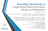 Large Area Silicon Sensors: Study and Mitigation...(0.4x0.4 mm2) W014 (P1) No W014 (P4) No W014 (P7) No INFINEON Batch VC820647 Device Edge Wafer (Device ID) RH Sensitivity Main Standard-edge