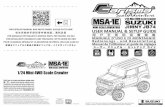 Jimny manual eng 140x210 website...The 1/24th MSA-1E SUZUKI Jimny JB74 have been designed from the ground up to not only look the part, but also perform way beyond their stature. The