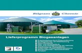 Lieferprogramm Biogasanlagen Juni 2016 1...bilosol N (Monoethylenglykol mit Korrosionsinhibitoren) bilosol L (Propylenglykol mit Korrosionsinhibitoren) Kfz-Kühlerfrostschutz (P11/P12+/P13)