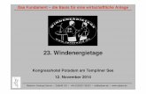Referent: Andreas Henne • SaBeW UG • +49 (0)39207 95233 ...archiv.windenergietage.de/WT23/23WT1211_F8_1110_SaBeW.pdfHerstellen der Bewehrungskonstruktion. 8 Das Fundament – die