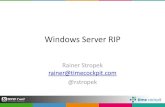 Windows Server RIP...Windows Compute Emulator • Prerequisites –Windows Azure SDK and Azure-Tools für VS –Visual Studio 2010 –IIS and SQL Server 2008 R2 (see also MSDN)
