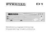 PYROTECpyrotec-gmbh.de/d1_de_en.pdfDer PYROTEC D1 Programmregler ermöglicht eine präzise und reproduzierbare Steuerung Ihres Brennofens. Ein Brennablauf besteht aus den Brenn-abschnitten