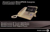 Alcatel-Lucent OmniPCX Enterprise Communication Server · PDF file hren (lang drücken) ; ermöglicht während eines Gespräches zu des Begrüssungsbildschirme (Menu, Info,...) zu