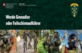 Werde Grenadier oder Fallschirmaufklärer...Grenadieraufklärer, Grenadier-Einheitssanitäter, Grenadiermitrailleur, Grenadierminenwerfer oder Führungsstaffel-Grenadier ausgebildet.