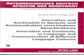PORTAL Österreichisches Deutsch - Inhaltsverzeichnis / Table of … in... · 2016. 1. 3. · Deutsch. 57 5. Gerald STELL (Brussels, Belgium): ... / Bilingual attitudinal concepts