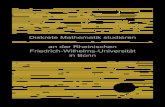 Diskrete Mathematik studieren an der Rheinischen Friedrich … · 2013. 4. 25. · nur mit Hilfe eines Computers alle diese Fa¨lle u¨berpru¨ft werden ko¨nnen. 1996 haben Robertson,