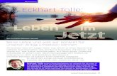 Eckhart Tolle - Oberwilerkurse...1 Tolle, Eckhart: Vortrag in Karlsruhe, 2010 2 Tolle, Eckhart: „Eine neue Erde. Bewusstseinssprung anstelle von Selbstzerstörung“, Arkana Verlag