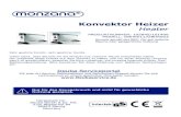 Konvektor Heizer - Deubabda.deuba.info/4250525352900.pdf · 2018. 11. 28. · Konvektor Heizer Heater PRODUKTNUMMER: 105845/101406 MODELL: DBHK011/DBHK002 Hinweis gemäß des EEG: