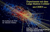 Large Hadron Collider am CERN - KITquast/talks/LHC_MNU0803.pdf · 2008. 3. 18. · Antimaterie 7 Eigenschaften der Anti-Teilchen: Gleiche Eigenschaften wie Teilchen (z.B. Masse) Entgegengesetzt