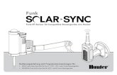 Funk - Hunter IndustriesSonne Solar Sync. 5 InFOrmatIOnen Zum SenSOr clik-betrieb Rain-Clik™ verhindert, dass die Bewässerung bei Regen startet oder fortgesetzt wird. Für den Rain-Clik™-