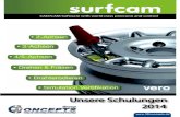 Unsere Schulungen 2014 - SURFCAMtraditional.surfcam.de/UserFiles/531/File/Schulungsflyer.pdf · 2014. 9. 15. · 2014 3Dconcepts.de. 1 In dieser Schulung vermitteln wir Ihnen das