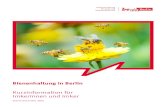 Bienenhaltung in Berlin...Bienen erfreuen sich gerade in Berlin zunehmender Beliebtheit. Immer mehr Menschen halten sich Bienenvölker, nicht nur im Garten auch auf Dächern oder Balkonen.
