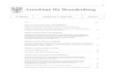 Amtsblatt für Brandenburg · Angebot der Geburtshilfe im Land Brandenburg zu errei - chen und Hebammen in ihrer Berufsausübung zu unter-stützen, um damit die Wahlfreiheit der Versicherten