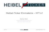 Heibel-Ticker Einmaleins – HT1x1 2017, S. 4 Heibel-Ticker Einmaleins – HT1x1 Schriftart: Courir Zeichencodierung: Westlich (ISO-8859-1) Damit Sie Umlaute und Sonderzeichen wie