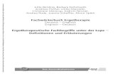 Fachwörterbuch Ergotherapie Ergotherapeutische ...€¦ · 5. Bei Namen von Assessment-Instrumenten wird bei der deutschen Übersetzung in Klammern das Modell angegeben, zu dem das