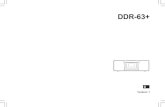 DDR-63+ - Sangeansg.sangean.com.tw/support/download/Manual/V1/UM...425 iPod ist ein eingetragenes Markenzeichen der Firma Apple, Inc. und registriert in den USA und anderen Ländern.