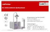 Der elektrostatische Spritzautomat Eisenmann-LacTec GmbHDer elektrostatische Spritzautomat LabPainter Eisenmann-LacTec GmbH D-63110 Rodgau Otto-Hahn-Strasse 6-8 Laboranlagen Hr. Rainer