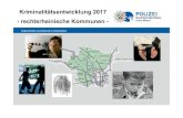 Startseite | Wesel - Kriminalitätsentwicklung 2017 ......2 Polizeiliche Kriminalstatistik 2017 -Kreispolizeibehörde Wesel -Übersicht Kommunen rechtsrheinisch Kriminalitätsentwicklung