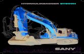 Hydraulikbagger Sy500H - SANY Global...SY215C Fahrwerk Bodenplatte Breite (mm) 600 anzahl der Bodenplatten (pro seite) 50 tragrolle (pro seite) 2 kettenrolle (pro seite) 9 aBMessungen
