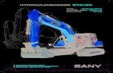Hydraulikbagger Sy215c€¦ · Hydraulikbagger Sy215c arBeitsBereiCh SY215C SY215C Fahrwerk Bodenplatte Breite (mm) 700 anzahl der Bodenplatten (pro seite) 49 tragrolle (pro seite)