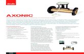 AXONIC - Home | Itron · 2020. 9. 14. · Axonic ist ein statischer Ultraschall-Durchfluss-Sensor, der für die hohen Anforderungen von Fernwärme- unternehmen entwickelt wurde. Das