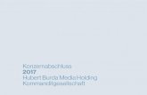Konzernabschluss 2017 · 2018. 6. 15. · 6 Konzernabschluss 2017 Hubert Burda Media Zum Inhaltsverzeichnis. In Summe blickt Burda auf ein gesundes Geschäftsjahr 2017: Die durch