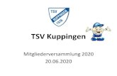 TSV Kuppingen · 2020. 6. 21. · Kuppingen für die Klassenstufe 3 und 4 unter dem Motto „Sport macht Spaß“ Neue Kooperation mit der Karl-Kühnle-Grundschule Kuppingen für
