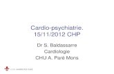 Cardio-psychiatrie. 15/11/2012 CHP - Siz Nursing · 2019. 1. 15. · • Un intervalle QT est prolongé si > 440 ms chez l’homme, 460 ms chez la femme, => ce qui n’est pas assez