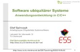 Software ubiquitärer Systeme - uni-dortmund.de · 2021. 1. 29. · C Datentypen werden direkt auf die Hardwaredatentypen abgebildet-In Java wird von der realen Hardware abstrahiert.