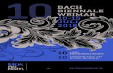 BACH BIENNALE WEIMAR 10-15 JULI 2018...2008 Exakt 300 Jahre, nachdem Johann Sebastian Bach nach Weimar kam, haben wir die BACH BIENNALE WEIMAR unter der Schirmherrschaft von Nikolaus