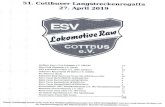 Kanuverein Peitz e.V. · 2019. 4. 28. · 51. Cottbuser Langstreckenregatta 27. April 2019 Paw COTTBUS Berliner Kanu Club Rotation e.V. (BKCR) Blau-Ge1b Köpenick e.v. (BGK) ESV Lok