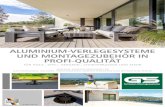 ALUMINIUM-VERLEGESYSTEME UND MONTAGEZUBEHÖR IN PROFI-QUALITÄT - Holztechnik Hummel … · 2019. 11. 11. · 1 stand 9/2019 perfekte produktlÖsungen fÜr dachterrassen, balkone,