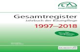 Jahrbuch der Baumpﬂege 1997–2018 · 2018. 6. 7. · 318 Hinweise zur Benutzung Mit dem Jahrbuch der Baumpflege 2018 wurden in den bisher erschienenen 22 Jahrgängen ins gesamt