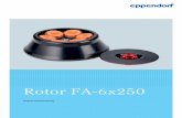 Rotor FA-6x250 - Eppendorf · 2019. 3. 13. · Rotor FA-6x250 Deutsch (DE) 9 Bestellinformationen Best.-Nr. (International) Beschreibung Rotor FA-6x250 für 6 × 250 mL Gefäße,