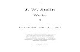 J. W. Stalintrotzalledem.bplaced.net/theorie/S-werke/band09.pdf · 2016. 1. 24. · 5 VORWORT Der neunte Band der Werke J. W. Stalins enthält die Schriften, die in der Zeit von Dezember