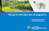 Gewässerschutz aktuell - Salzburg...3 Lösungsgrundsätze konventioneller Kleinkläranlagen Die Abwasserreinigung erfolgt durch Mikroorganismen (Abb. 3). Es sollte ein System gewählt