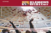Klemens Blätter - Redemptoristen · 2020. 3. 22. · 2 KLEMENSBlätter 2/2019 Impressum: „Klemensblätter“ – Zeitschrift der österreichischen Redemptoristen. Medieninhaber
