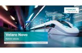 Velaro Novo - Winning Products · 2018. 11. 7. · Velaro Novo schont Ressourcen - 30% niedrigerer Energieverbrauch • 30% Energieeinsparungen im Vegleich zum Velaro • Reduktion