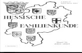 HESSISCHE - Familienkunde Nassau · 2020. 3. 13. · Hessische Familienkunde Inhalt und Register der Namen und der Orte von Band 26 (2002-2003) In Arbeitsgemeinschaft herausgegeben