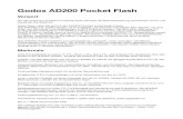 Godox AD200 Pocket Flash - fotichaestli.ch · 2017. 12. 21. · Godox AD200 Pocket Flash Vorwort Vor der Erstnutzung dieses Produktes lesen Sie bitte die Betriebsanleitung aufmerksam