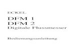 DFM 1 DFM 2old2.eckelgbr.com/de/downloads/Bedienungsanleitung_DFM... · 2014. 10. 4. · 3. Erklärung der Vorderseite 4. Theorie und Ablauf der Flussmessung 5. Wichtige Hinweise