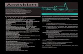 Amtsblatt - hohentengen-online.de · Dienstag bis 9 Uhr an info@hohentengen-online.de Freitag, 29. April 2016 • 41. Jahrgang • Nummer 17 AMTLICHE BEKANNTMACHUNGEN Einladung zur