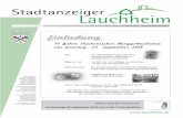 Einladung - Lauchheim · 2020. 8. 5. · Amtsblatt der Stadt Lauchheim mit den Ortschaften Hülen und Röttingen · 20.09 .2018 · Nr. 38 Herausgeber: Stadt Lauchheim Bürgermeisteramt