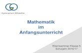 Mathematik im Anfangsunterricht - Gymnasium Ottweiler · 2016. 11. 2. ·  (17.09.2015)