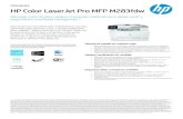HP Color LaserJet Pro MFP M283fdw · 2020. 5. 25. · Resolución de escaneado Hardware: Hasta 300 x 300 dpi (ADF color y monocromático); Hasta 1200 x 1200 dpi (super ficie plana);